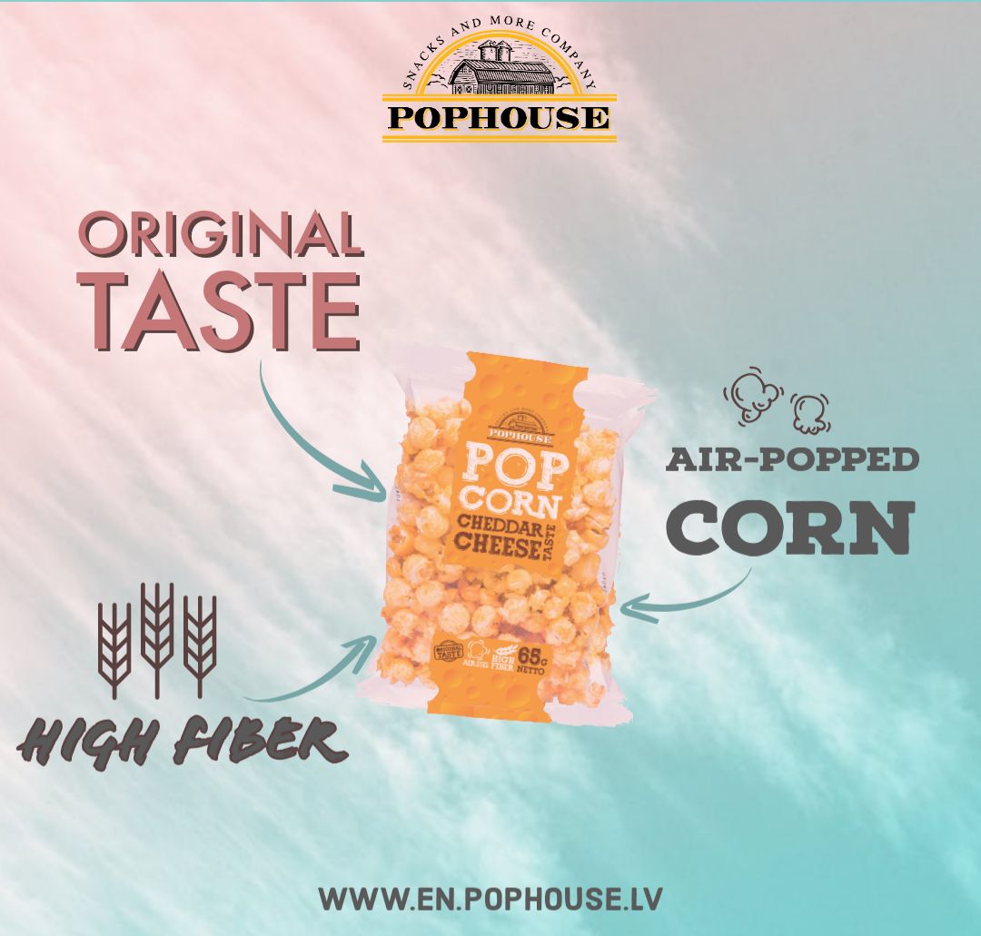Pophouse Popcorn With Chedar Cheese Flavor 65g-B